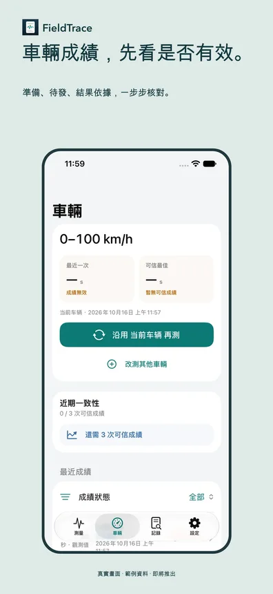 車輛成績，先看是否有效。